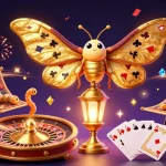 Experience thrilling gameplay at go88 with golden coins, vibrant poker chips, and a dazzling casino scene.