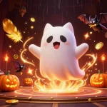 Experience thrilling gameplay at cổng game go88 with a mystical ghost cat and vibrant casino elements.